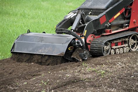 mini skid steer rototiller rental near me|rotary skidsteer tiller rental.